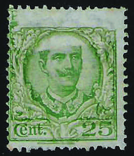 1926 Floreale c.25 verde e verde ... 