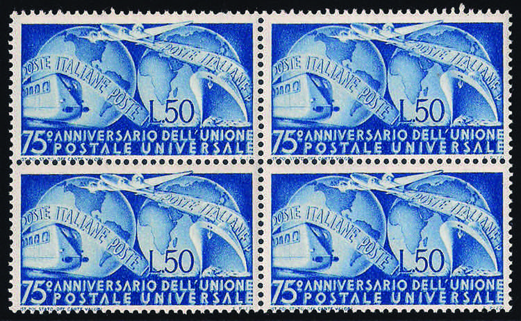 1949 U.P.U. L.50 azzurro in ... 
