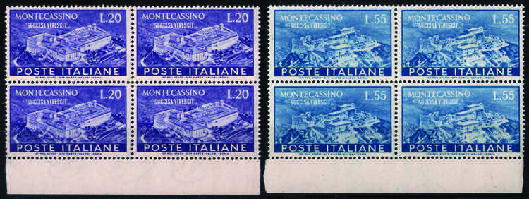 1951 Montecassino cpl. 2 val. in ... 