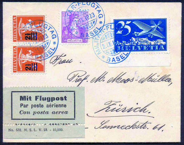 2.IX.1923 Militar Flugtag Basel ... 