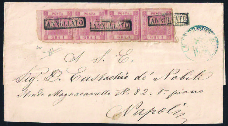 Lettera da MANFREDONIA 16.7.1860 ... 