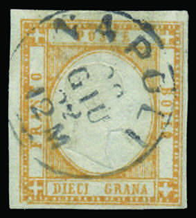 1861 Effigie gr.10 arancio (22 ... 