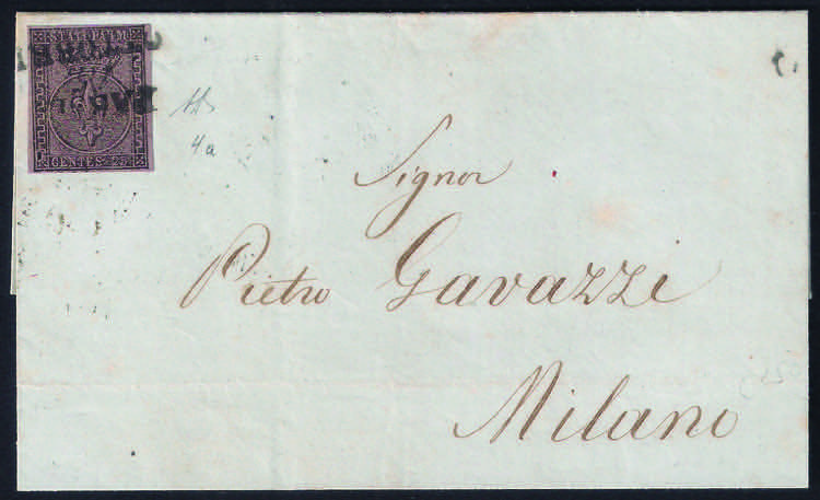 Lettera con c.25 violetto (4 ... 