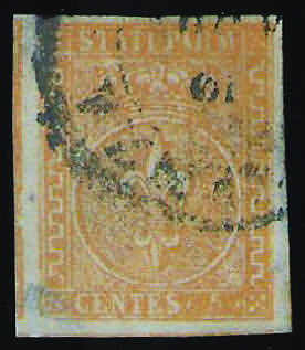 1853 c.5 giallo arancio (6 ... 