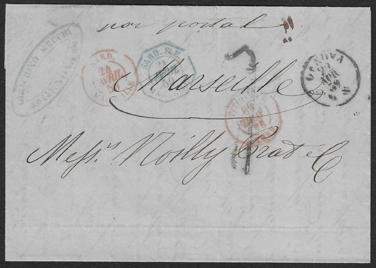 Lettera da Genova 29 apr.1859 per ... 