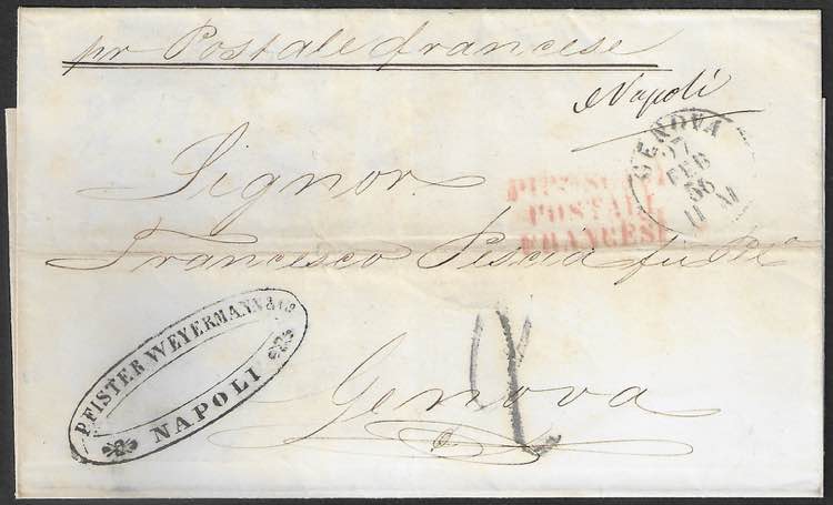 Lettera da Napoli 23 febbraio 1856 ... 