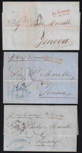 1860 Lotto di tre lettere ... 