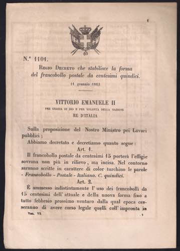 1863 R.Decreto n° 1101 del 11 ... 