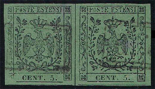 1852 Aquila Estense coppia c.5 ... 