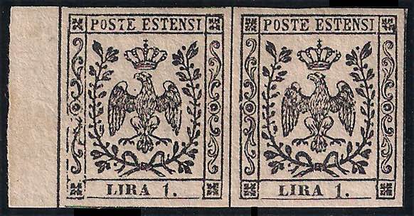 1852 Aquila Estense coppia L.1 ... 