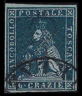 1851 Marzocco cr.6 azzurro scuro ... 