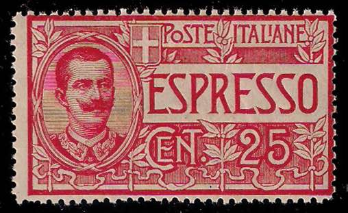 1903 Floreale c.25 rosso (E1 ... 