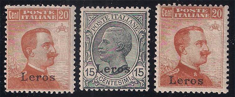 LERO - 1917/22 Lotto di tre ... 