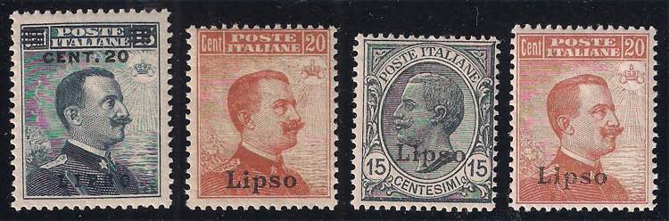 LIPSO - 1916/22 Lotto di tre ... 