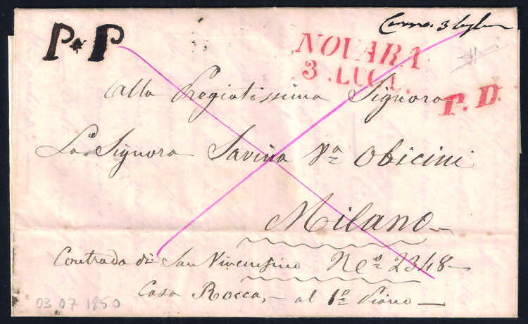 1850 Lettera da Camerano 3 luglio ... 