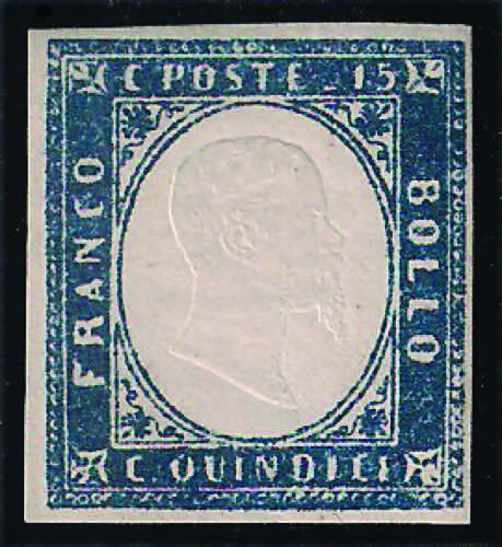 1863 Tipo Sardegna c.15 azzurro ... 