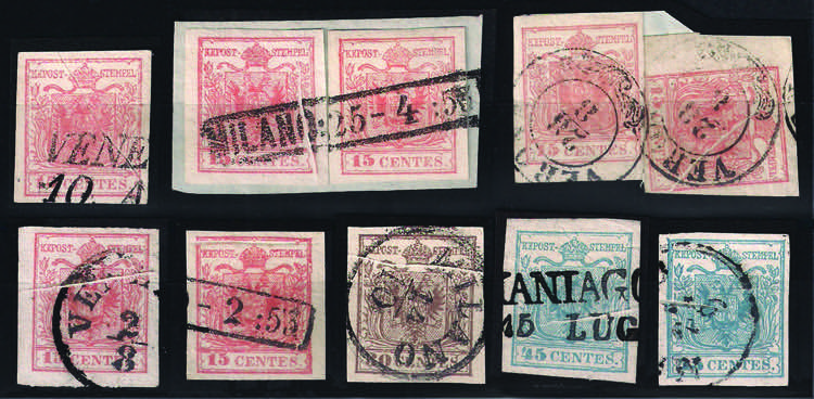 1850 Lotto di dieci esemplari (sei ... 