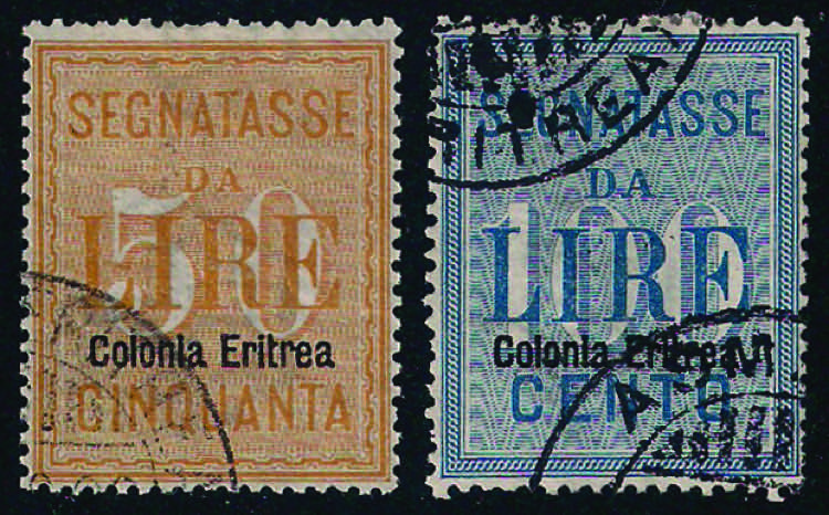 ERITREA - 1903 Segnatasse alti ... 