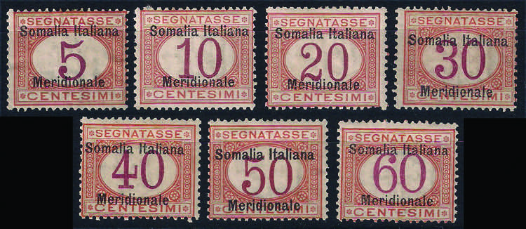 SOMALIA - 1906 Segnatasse Somalia ... 