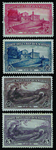 1928 San Francesco serie cpl. 4 ... 