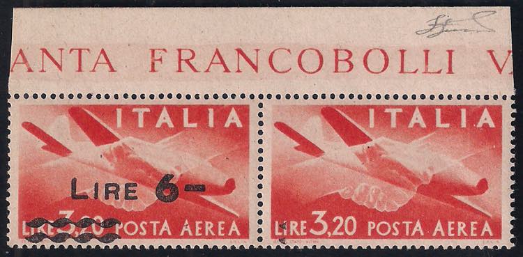 Repubblica - aerea - 1947 Coppia ... 
