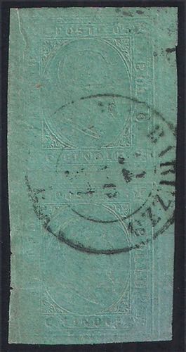 1853 Coppia verticale del c.5 ... 