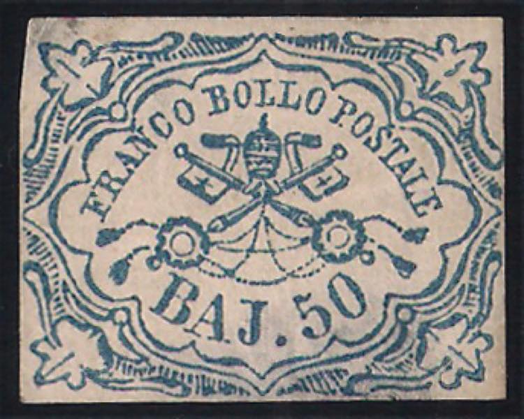 1852 baj 50 azzurro con linguella, ... 
