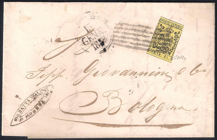 Lettera da Modena 15 gennaio 1859 ... 