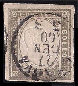 1859 C.10 grigio brunastro (Seppia ... 