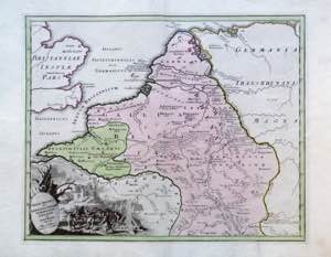 1720 Gallia Belgica et Germanica utraque ... 