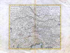 1740 Nuova Carta del Circolo di Baviera e ... 