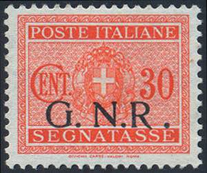 SEGNATASSE - 1944 GNR Brescia I tipo c.30 ... 