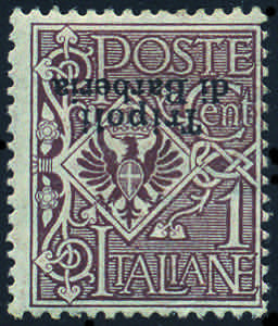 TRIPOLI - 1909 Floreale c.1 soprastampa ... 