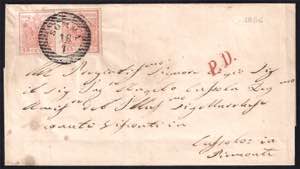 Lettera da SOMMA 18/1 del 1856 per ... 