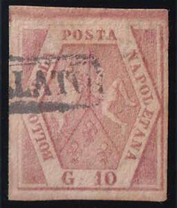 1858 Gr.10 carminio rosa II tavola (11) ... 