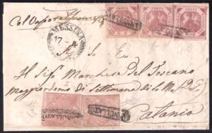 Lettera da Napoli 19 aprile 1860 viaggiata ... 