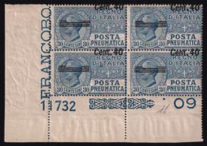 POSTA PNEUMATICA - 1924/25 Leoni c.40 su 30 ... 