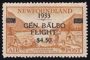 1933 Balbo $ 4,50 bistro con gomma integra e ... 