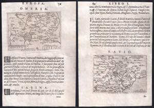 1598 OMBRIA e LATIO, pagina completa con due ... 
