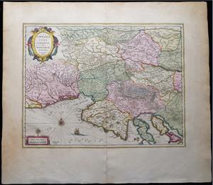 1662 Splendida carta CARNIOLA COMITATUS ET ... 