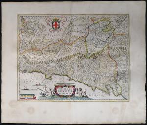 1662 Splendida carta della RIVIERA DI GENOVA ... 