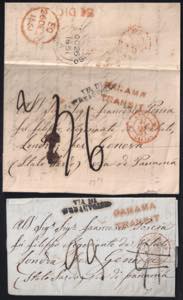 1851/52 Due lettere da VALPARAISO a Genova ... 