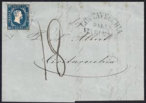 Lettera da Genova 17 agosto 1852 con c.20 ... 