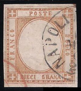 1861/62 Falsi dellepoca gr.10 arancio II° ... 