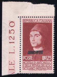 1953 Antonello da Messina L.25 rosso bruno ... 