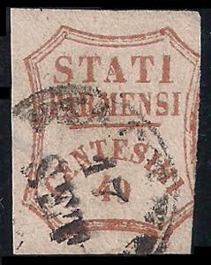 1859 Governo Provvisorio c.40 rosso bruno ... 
