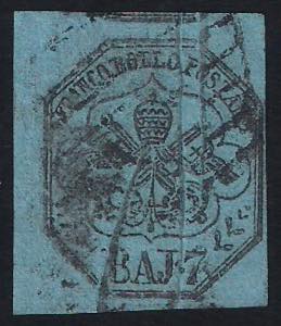 1852 baj 7 azzurro usato (8 cat.150++) ... 