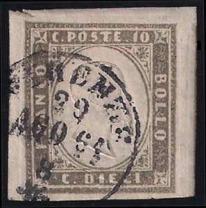 1861 c.10 grigio olivastro chiaro (14C ... 