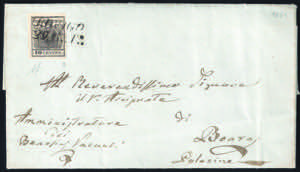 Fresca lettera del 1851 da ROVIGO 29 SET. ... 