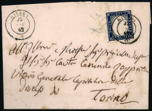 Lettera per Torino da RIVARA 22 NOV.62 ... 
